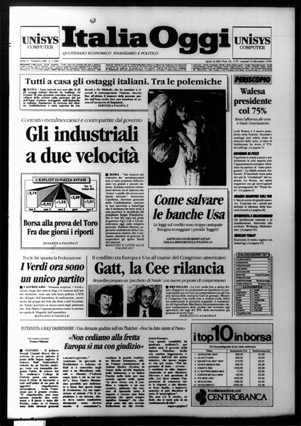 Italia oggi : quotidiano di economia finanza e politica